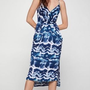 BCBGeneration Dark Blue Tie Dye Dress